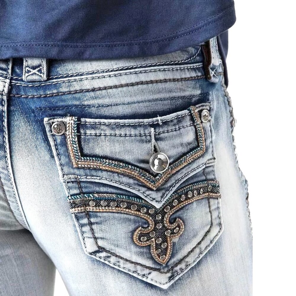 Rock Revival Raven Straight Stretch Jean - Picture 9 of 11